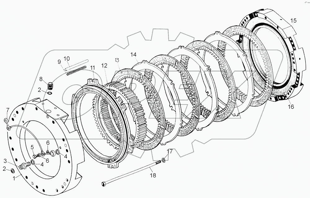 Тормоза коробки передач