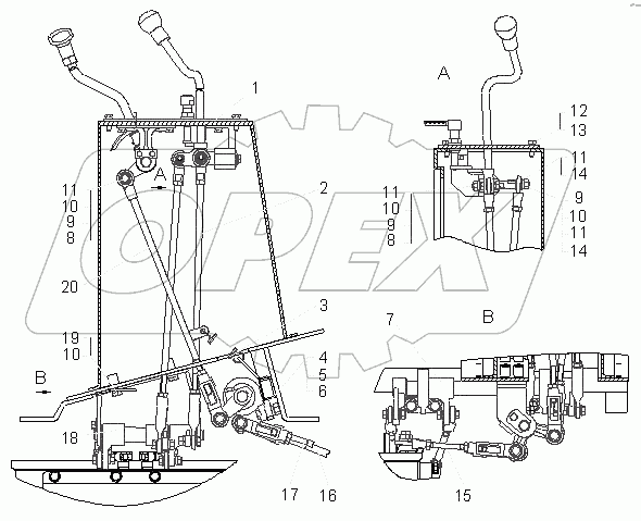 Установка мостиков управления