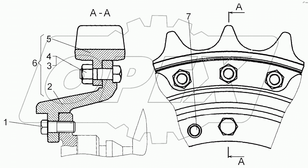 Установка ведущего колеса