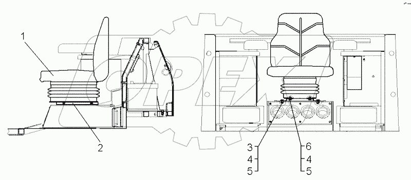 Установка сиденья