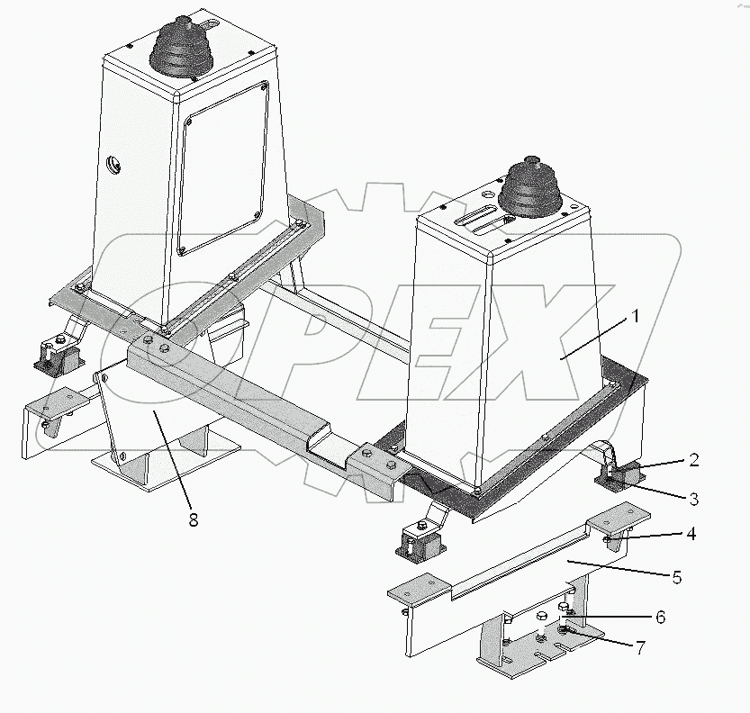 Установка модуля колонок управления