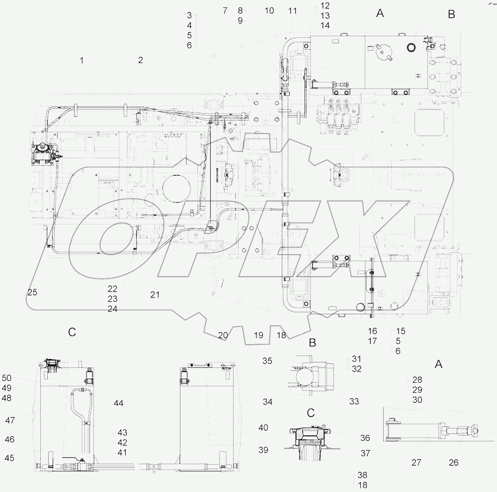 Установка топливных баков