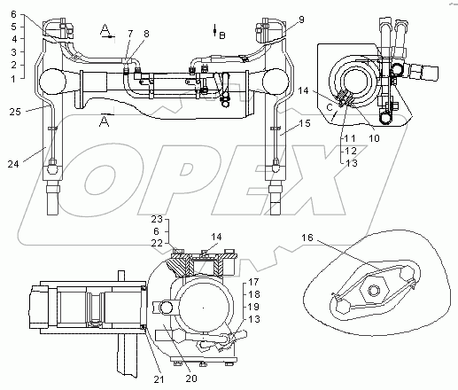 Установка гидроцилиндров