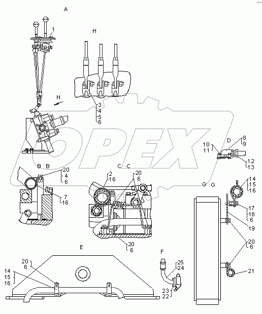 Гидравлическая система навесного оборудования и управления-продолжение