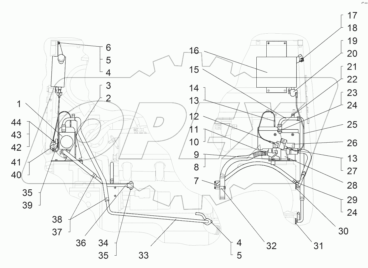 Установка подогревателя HYDRONIC М12