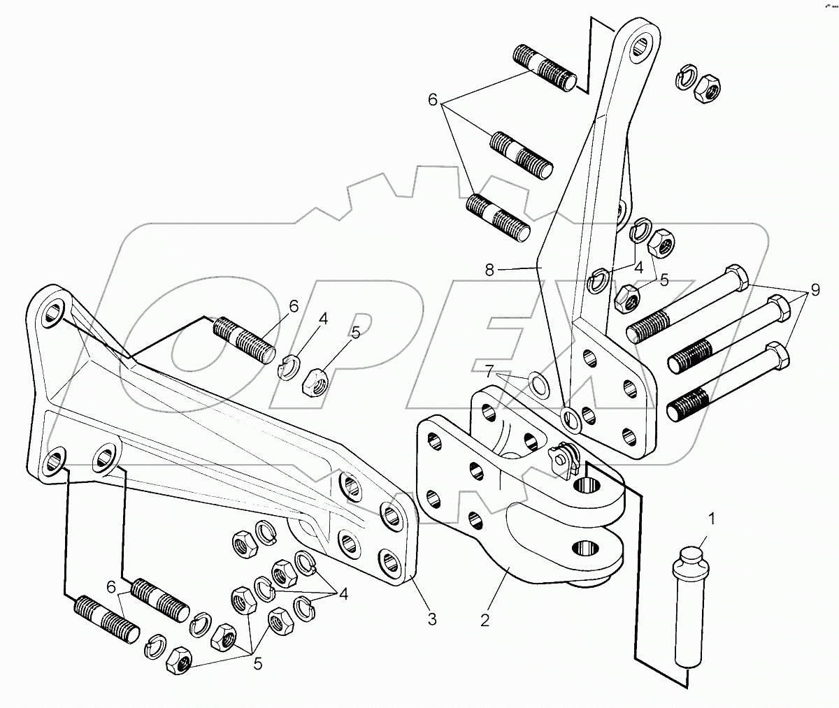 Установка прицепного устройства (жесткого типа)