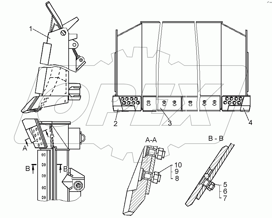 Отвал (полусферический)