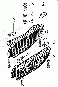 Установка щитков от схода гусениц