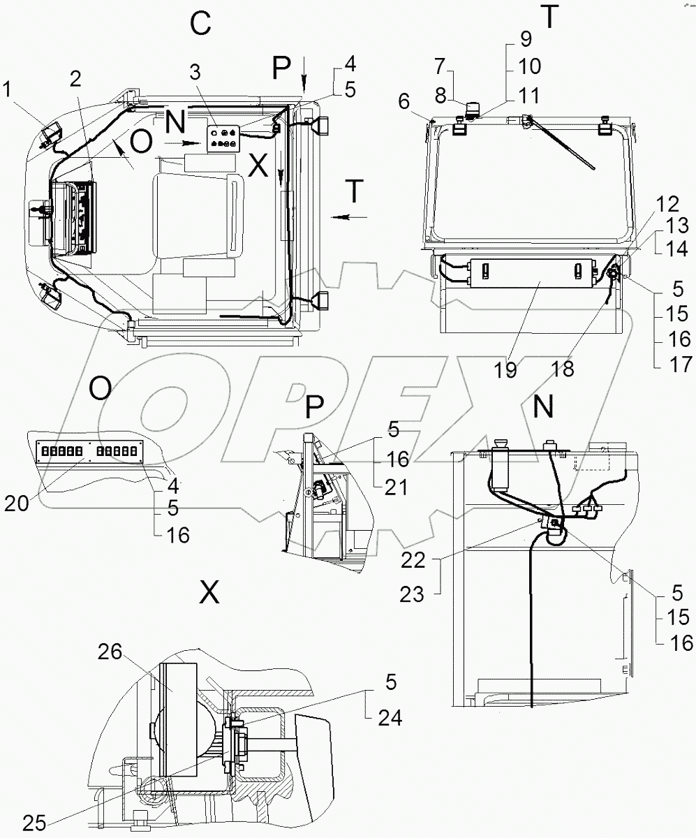 Электрооборудование кабины 114-10-200СП - продолжение
