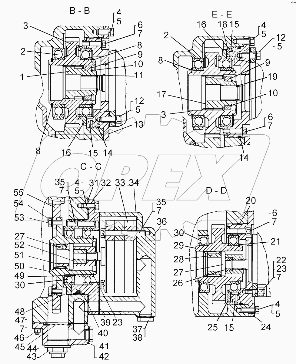 Гидротрансформатор с редуктором приводов - продолжение