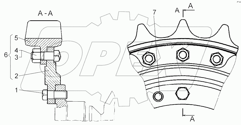 Установка ведущего колеса