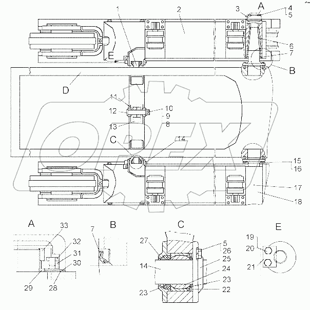 Установка тележек. Балка