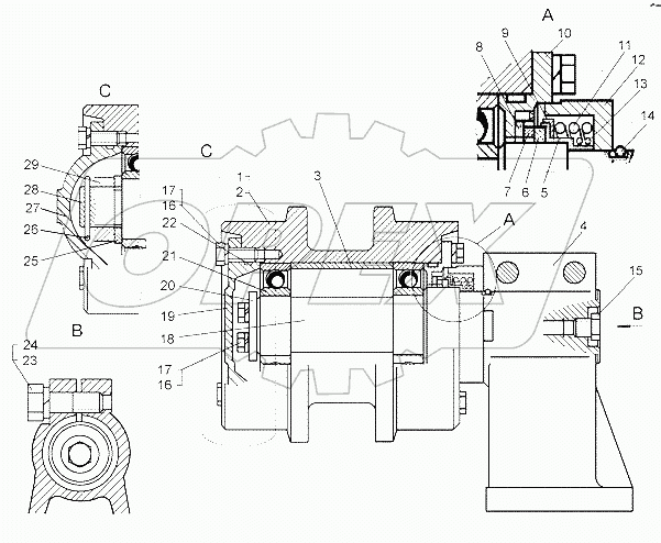 Каток поддерживающий