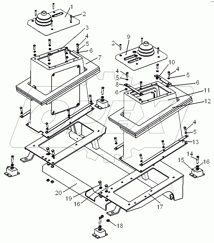Установка колонок управления