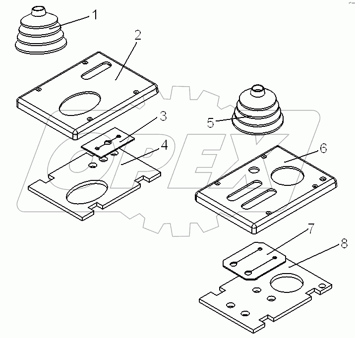 Крышки колонок управления