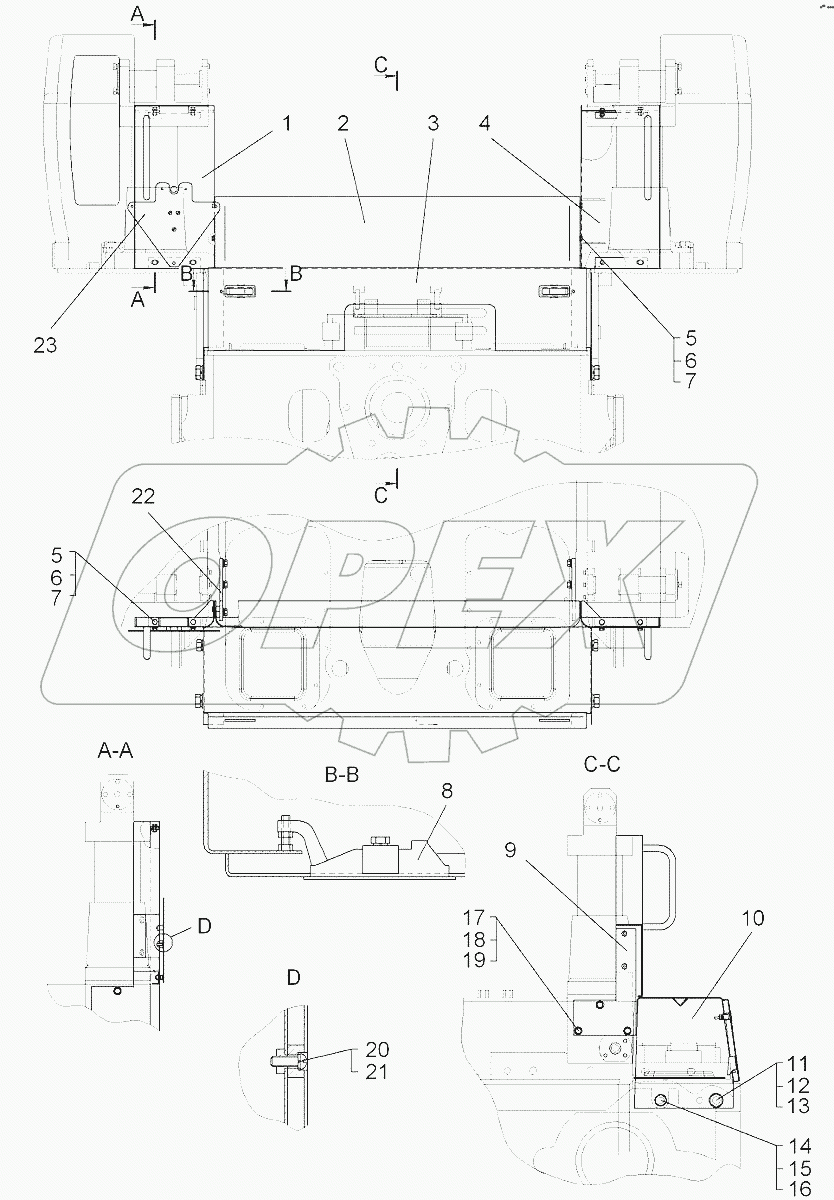 Установка кожухов