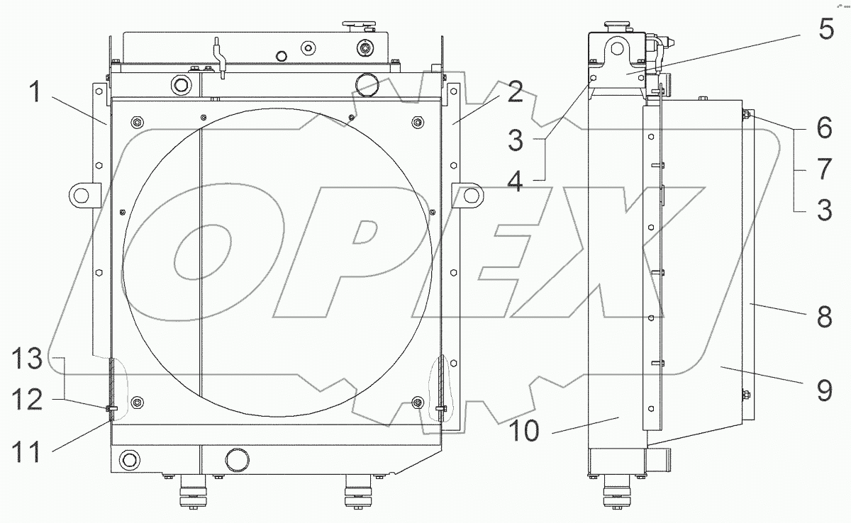 Блок радиаторов 114-08-1СП