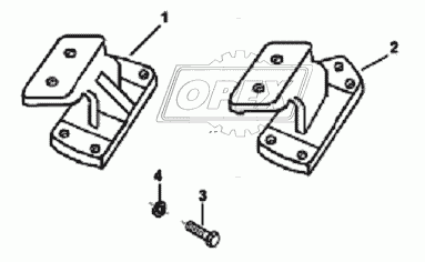 EM9223 Кронштейны передней подвески двигателя