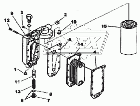 LC9227, LF9130 Маслоохладитель и масляный фильтр