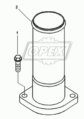 Патрубок системы охлаждения 2