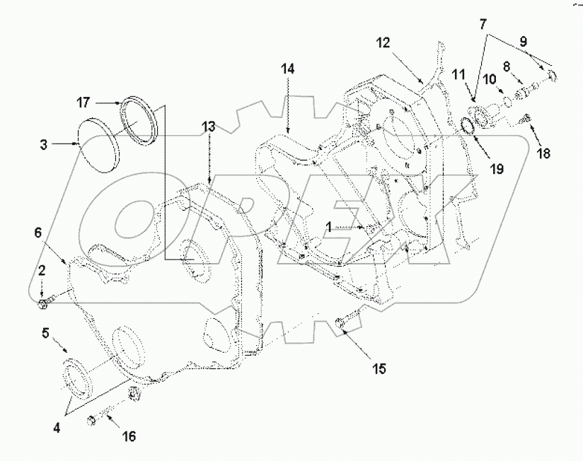  BP 9807-01ZZ Cover, front gear