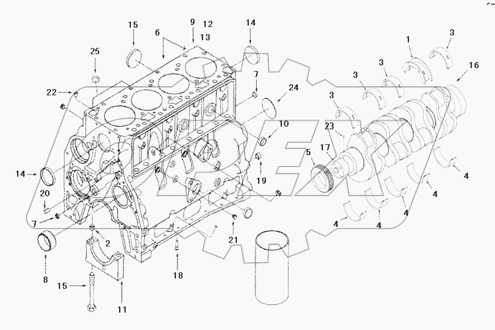  BP L003ZZ Block, engine
