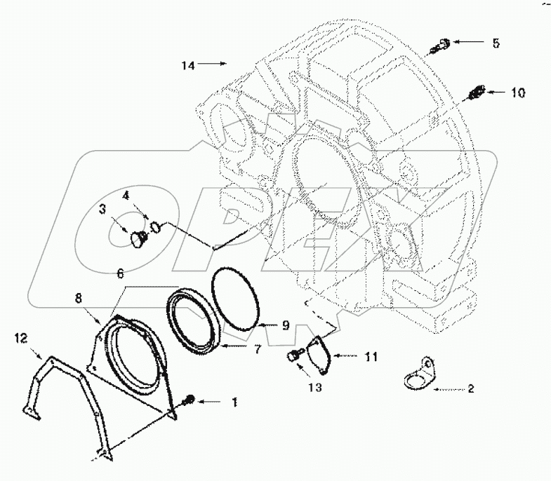  FH 9072-05ZZ Housing, flywheel