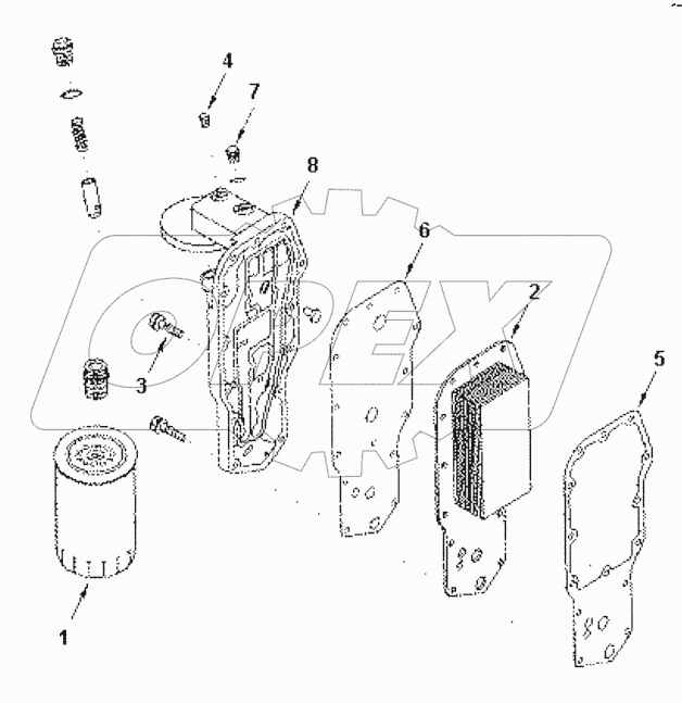  LC 9017ZZ Cooler, engine oil
