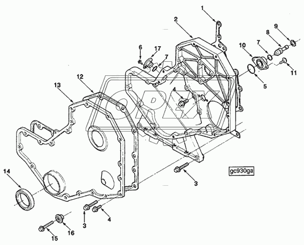 FRONT GEAR COVER BP9703