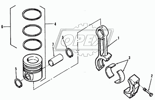 CONNECTING ROD AND PISTON