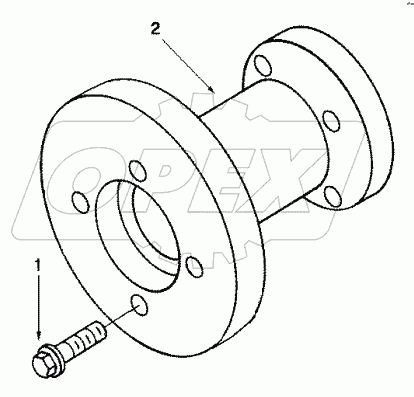  AF9189ZZ Adapter, front drive