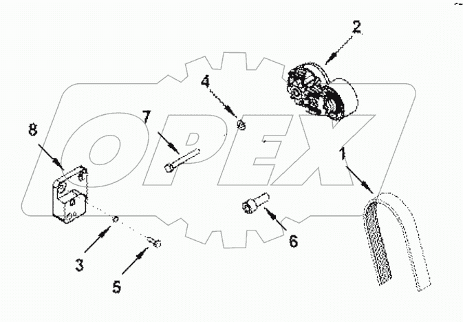  EH9774-03ZZ Drive, alternator