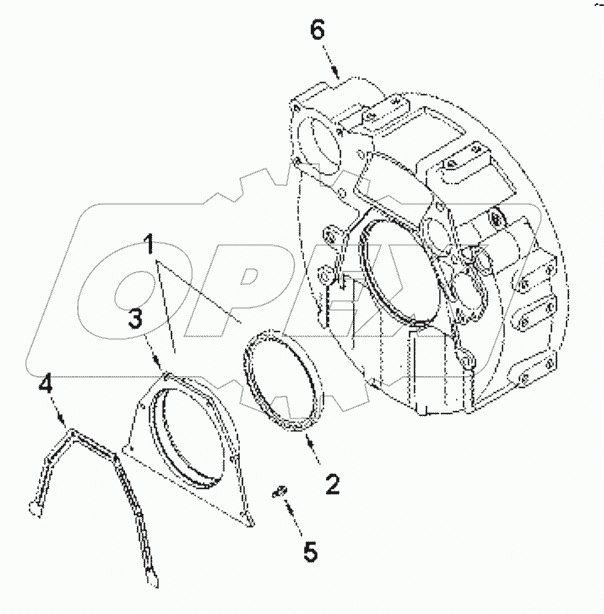  FH9736ZZ Housing, flywheel