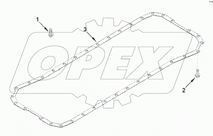  OP9702ZZ Mounting, oil pan