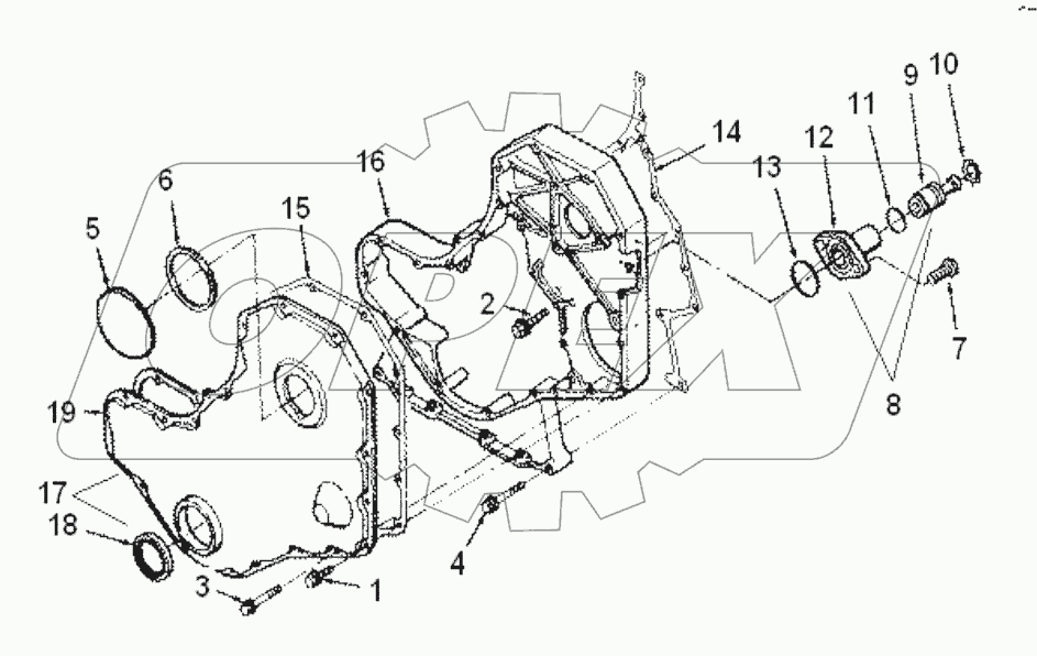  BP9122ZZ Cover, front gear