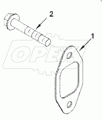  TB9766ZZ Mounting, exhaust manifo