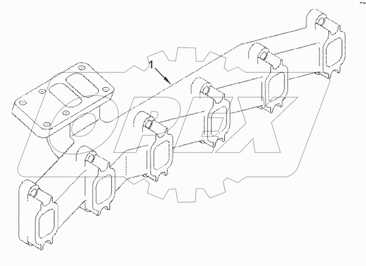  TB9792ZZ Manifold exhaust