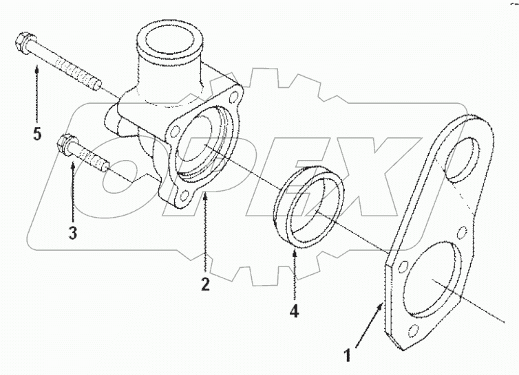  TH9037ZZ Housing, thermostat