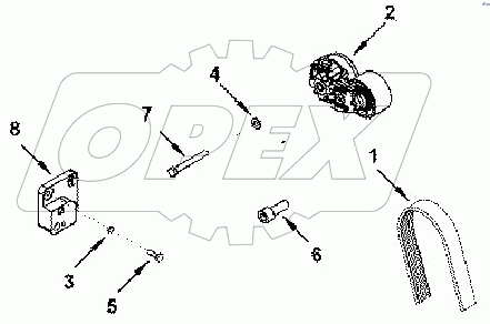 EH 9774-03ZZ DRIVE, ALTERNATOR