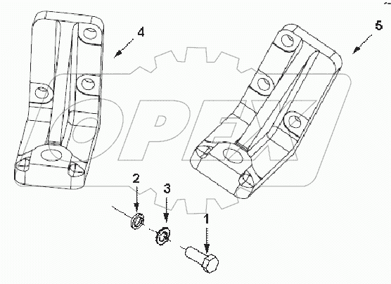 EM 9311ZZ SUPPORT, FRONT ENGINE