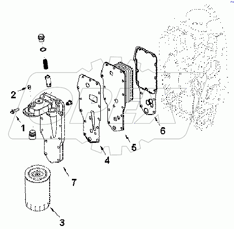 LC 9020ZZ Cooler, Engine oil