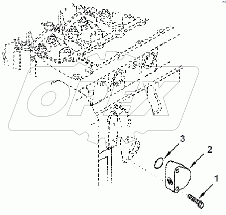 OB 9702ZZ COVER, CYLINDER BLOCK