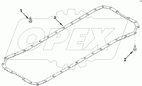 OP 9702ZZ MOUNTING, OIL PAN