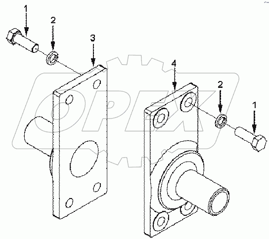 RE 9102ZZ SUPPORT, REAR ENGINE