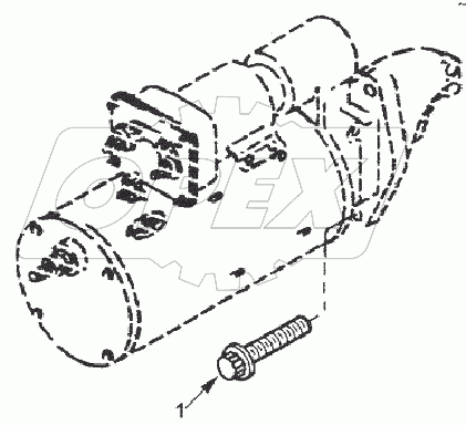 SM 9164ZZ MOUNTING, STARTING MOTOR