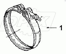 XS 9497ZZ CONNECTION, EXHAUST OUTLET