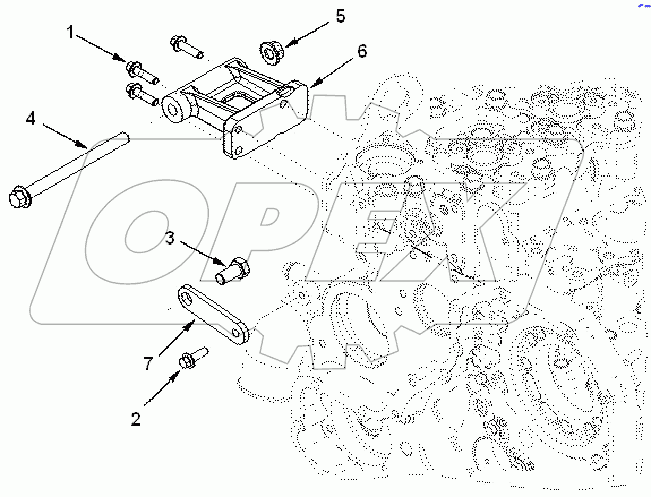 EH 97541ZZ MOUNTING, ALTERNATOR