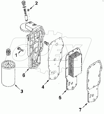 LC 9020ZZ COOLER, ENGINE OIL