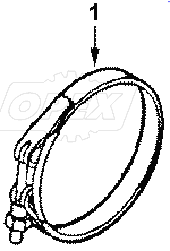 XS 9009ZZ CONNECTION, EXHAUST OUTLET