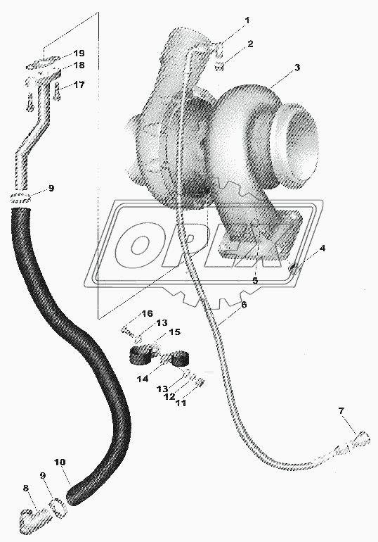 TURBOCHARGER AND PLUMBING